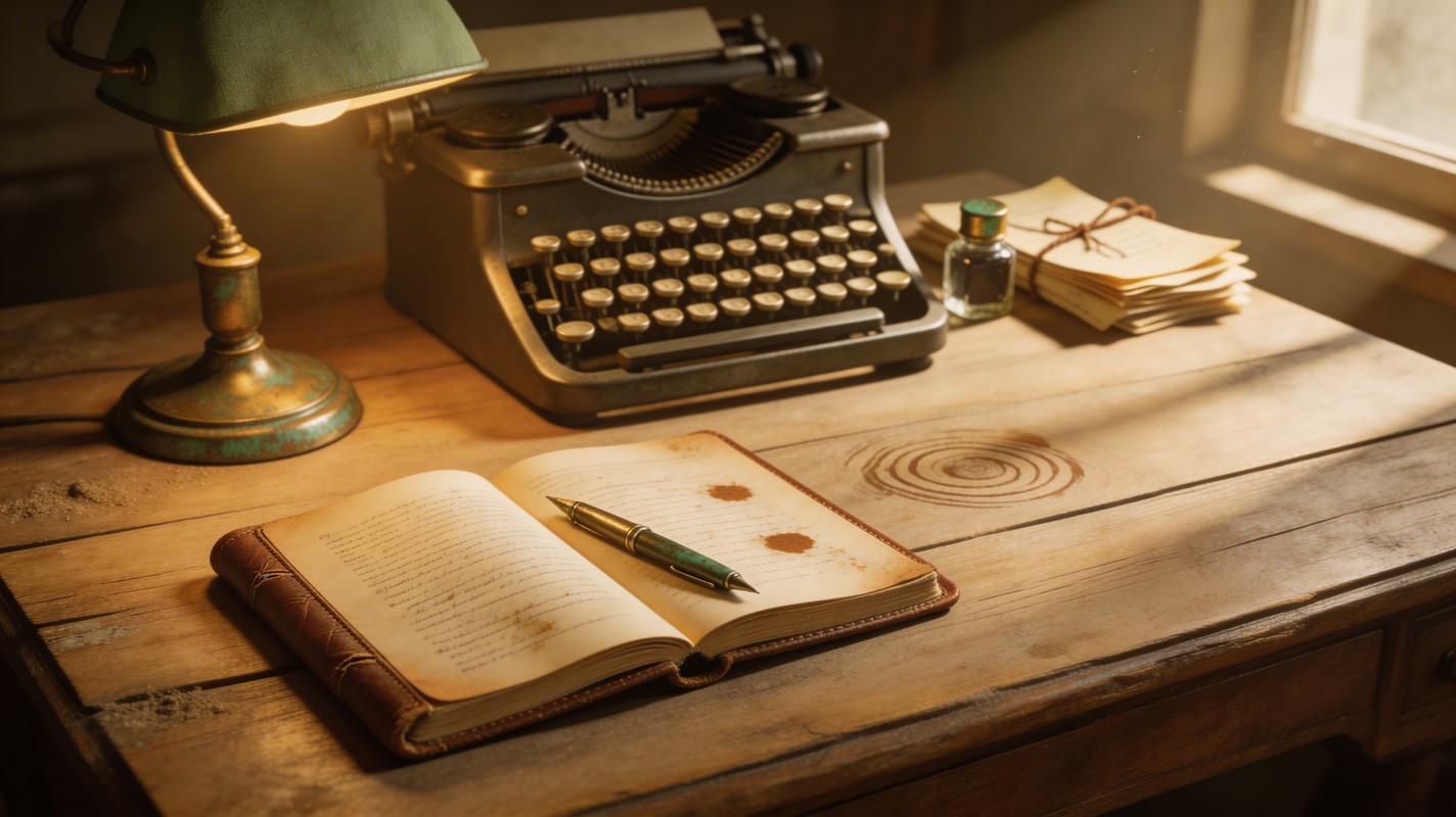 Free Vintage Writing Workspace Image - Typewriter, Vintage, Desk ...