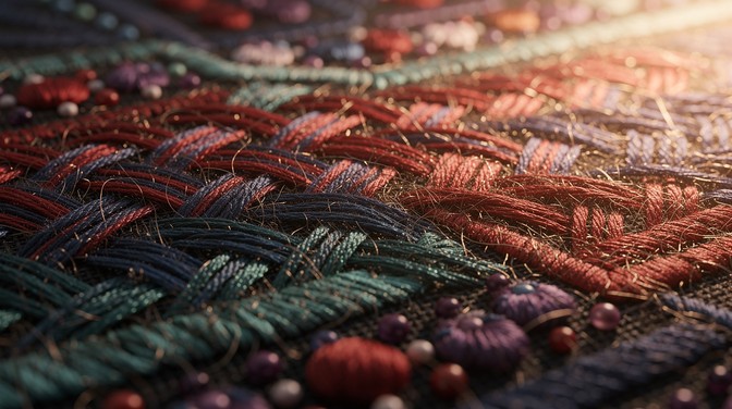 Texture Thread Patterns Free Golden Thread Artistry Image - Embroidery, Textile, Fabric ...