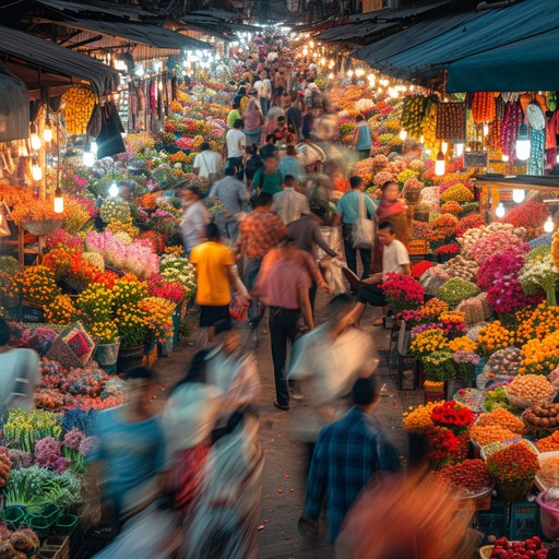 Free Bustling Flower Market Image - Market, Flowers, Bustling ...