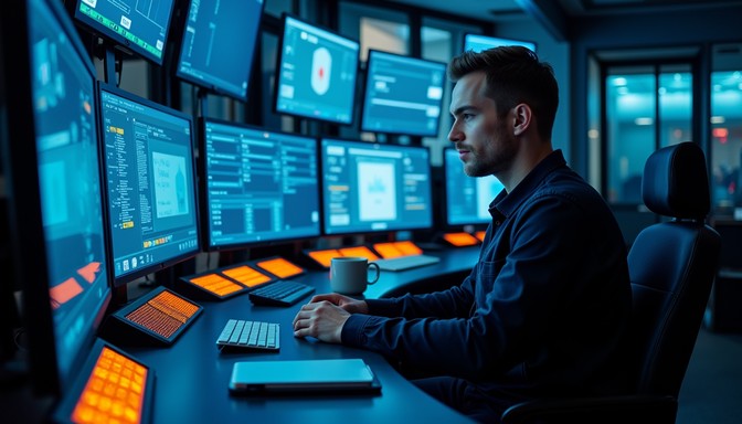 Free Digital Command Center Image - Surveillance, Cybersecurity ...
