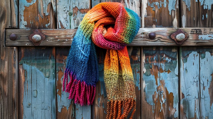 Free Colorful Knitted Scarf Image - Colorful, Knitted, Scarf | Download ...