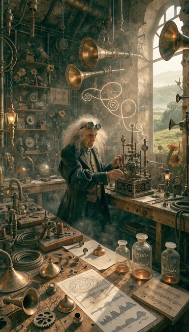Steam Punk Sound Machine Free Steampunk Inventor Testing Image - Steampunk, Inventor, Workshop ...
