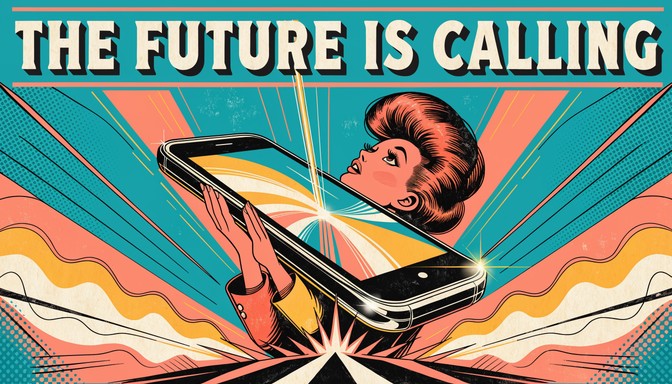 Free Retro Phone Advertisement Image - Retro, Vintage, Advertisement ...