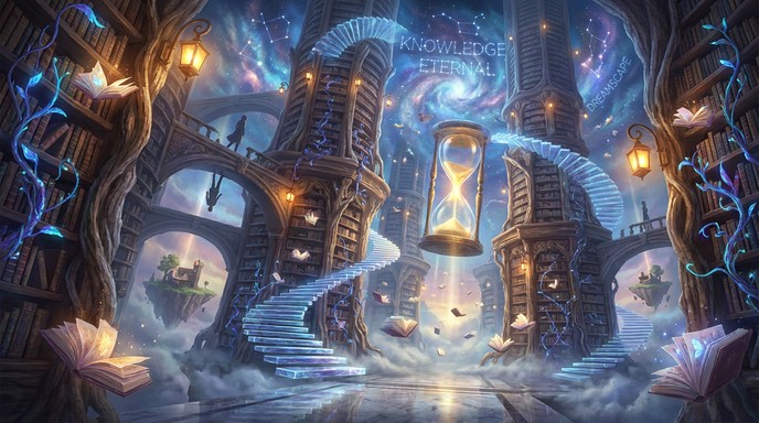 Free Infinite Cosmic Library Image - Library, Books, Fantasy | Download ...