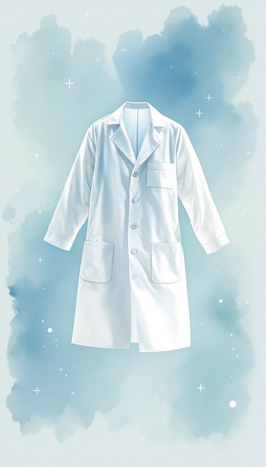 Lab Coat Floating Free Floating Medical Dreams Image - Medical, Watercolor, Floating ...