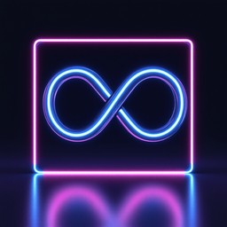 Num Infinity Light Plastic Free Neon Infinity Loop Image - Infinity, Neon, Geometric | Download at ...