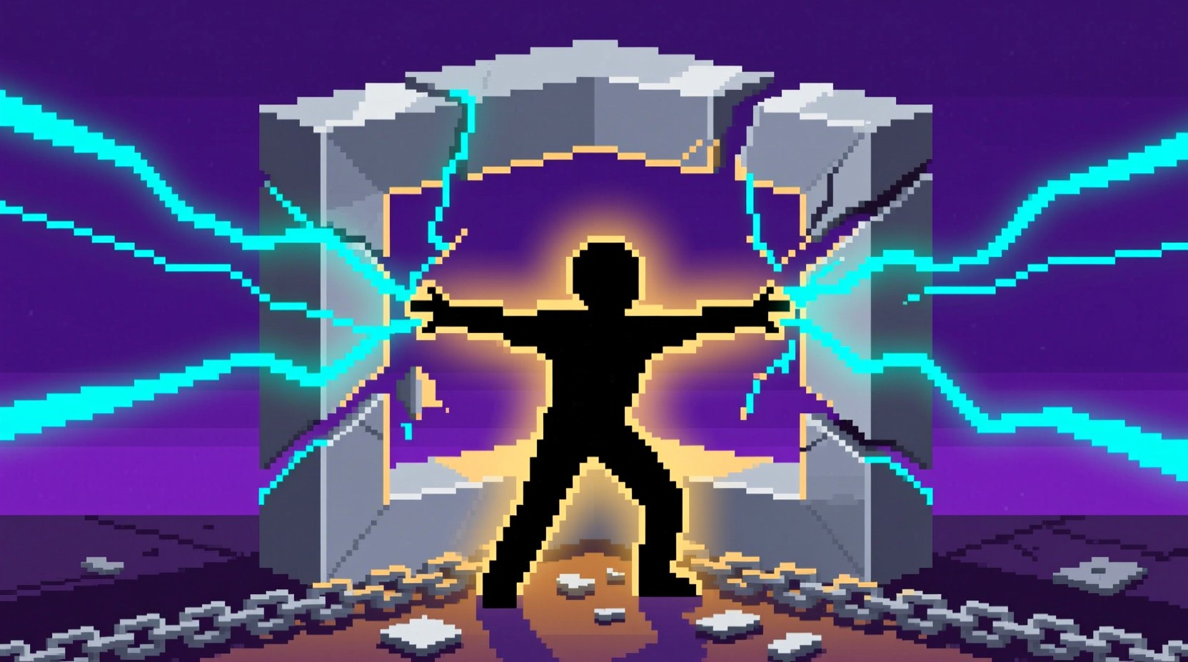 Free Transcending Pixel Limits Photo - Pixelart, Silhouette, Geometric ...