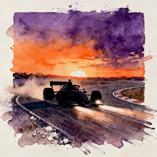 Watercolor Racing Track Free Speed Chases Light Photo - Watercolor, Racing, Sunset | Download ...