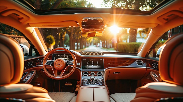 Free Luxurious Car Interior Image - Automotive, Luxury, Leather ...