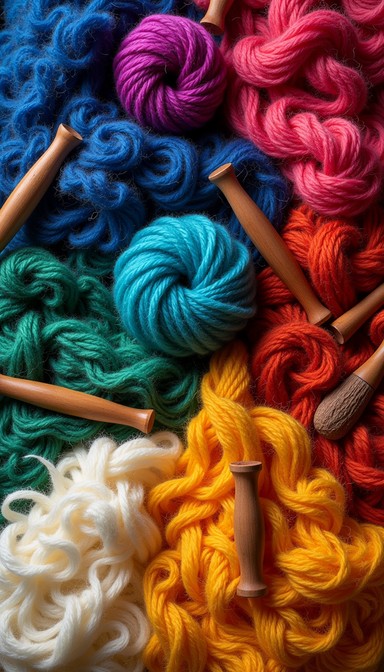 Free Colorful Yarn Spectrum Image - Yarn, Wool, Rainbow | Download at ...