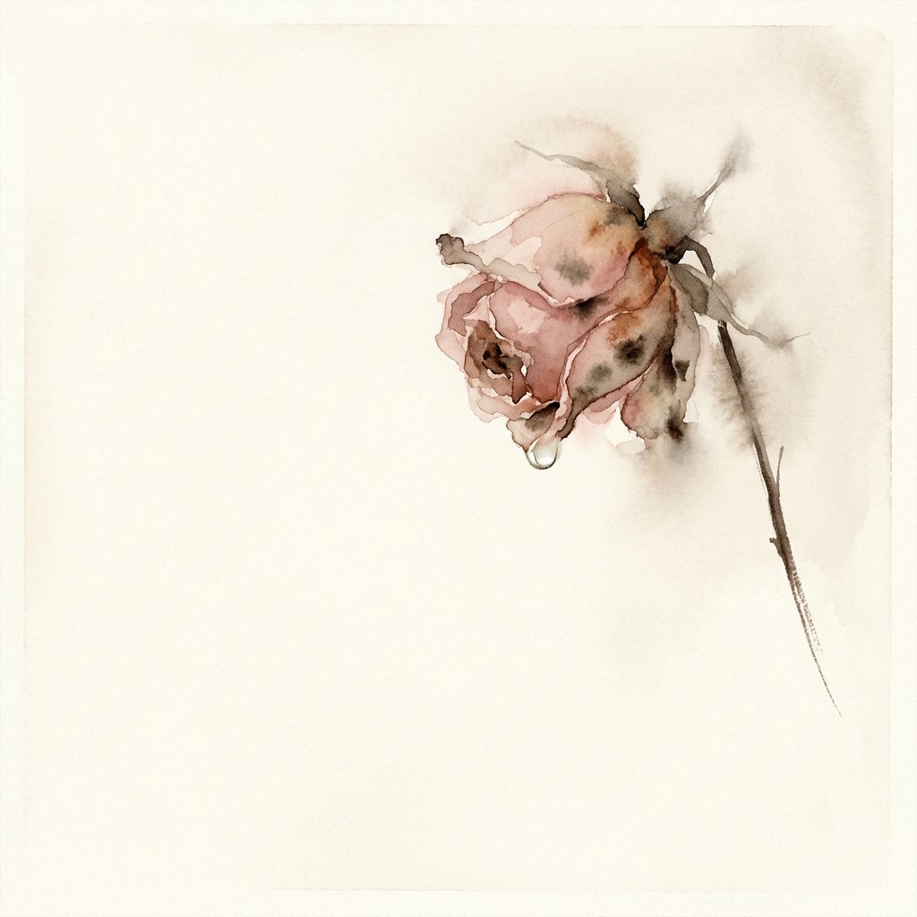 Free Fading Rose Beauty Image - Watercolor, Rose, Flower | Download at ...