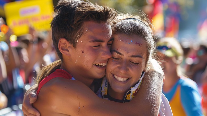 Free Joyful Embrace Moment Image - Hugging, Friendship, Happiness ...