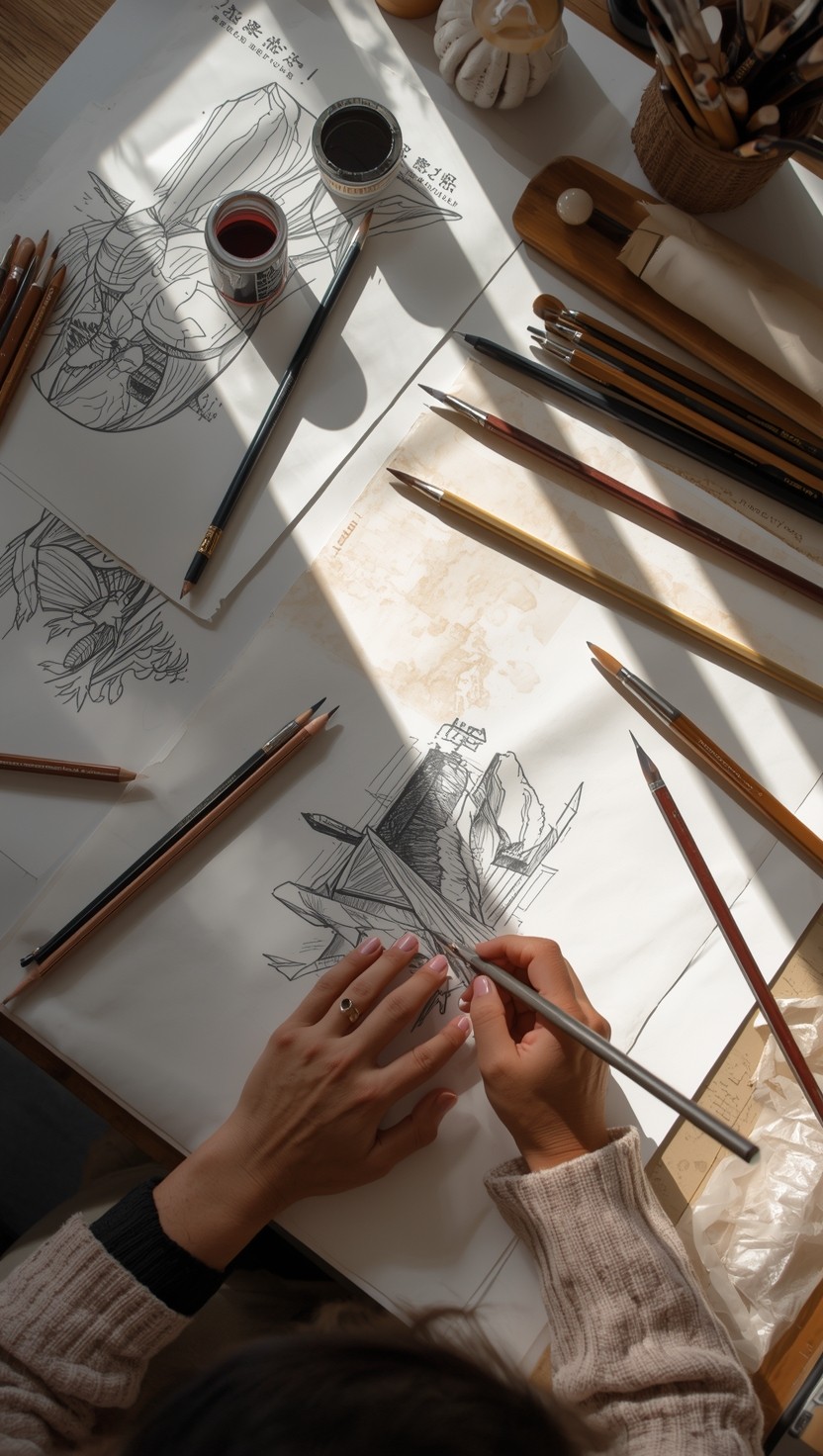 Free Artist Creating Illustrations Image - Art, Artist, Drawing ...