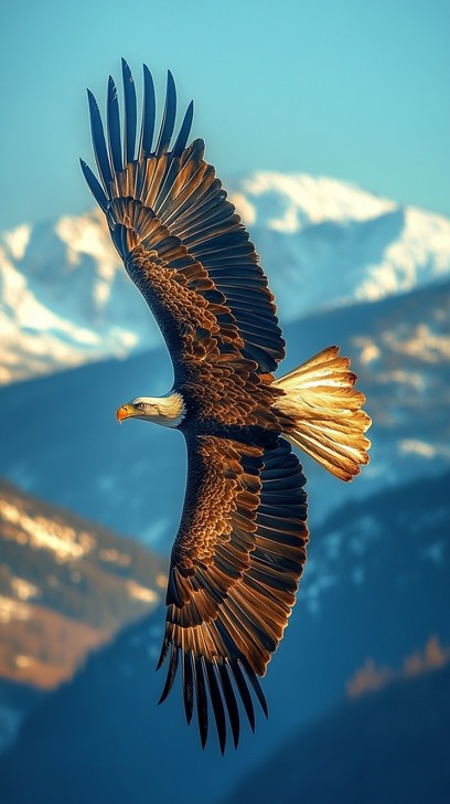 Free Eagle in flight Image - Eagle, Sunset, Nature | Download at StockCake
