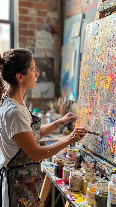 Create A Masterpiece Free Artist Creating Masterpiece Image - Artist, Painting, Canvas ...