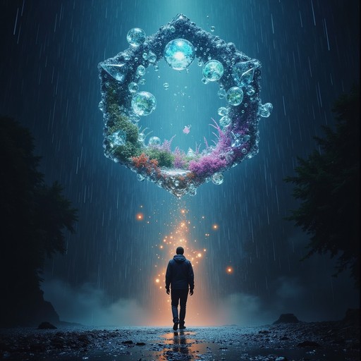 Dripping Realm Free Crystalline Reality Portal Image - Ethereal, Rain, Crystal ...