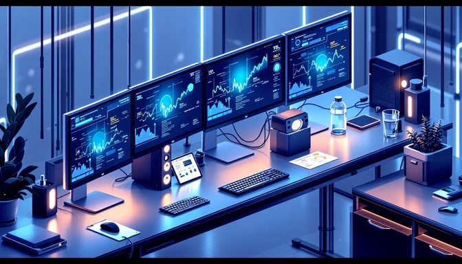 Free Digital Command Center Image | Download at StockCake