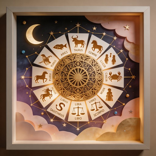 Free Celestial Paper Diorama Image - Zodiac, Papercut, Diorama ...