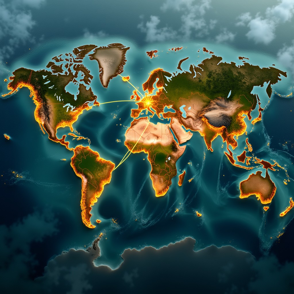 Free Global Pathways Illuminated Image - Global, Interconnected ...