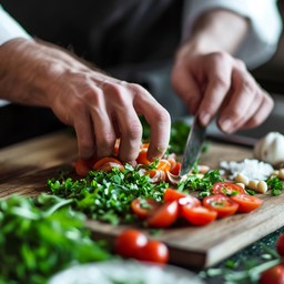 Free Chopping Fresh Vegetables Image - Chopping, Vegetables, Herbs ...