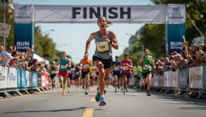 Free Victory At Finish Image - Marathon, Runner, Woman | Download at ...