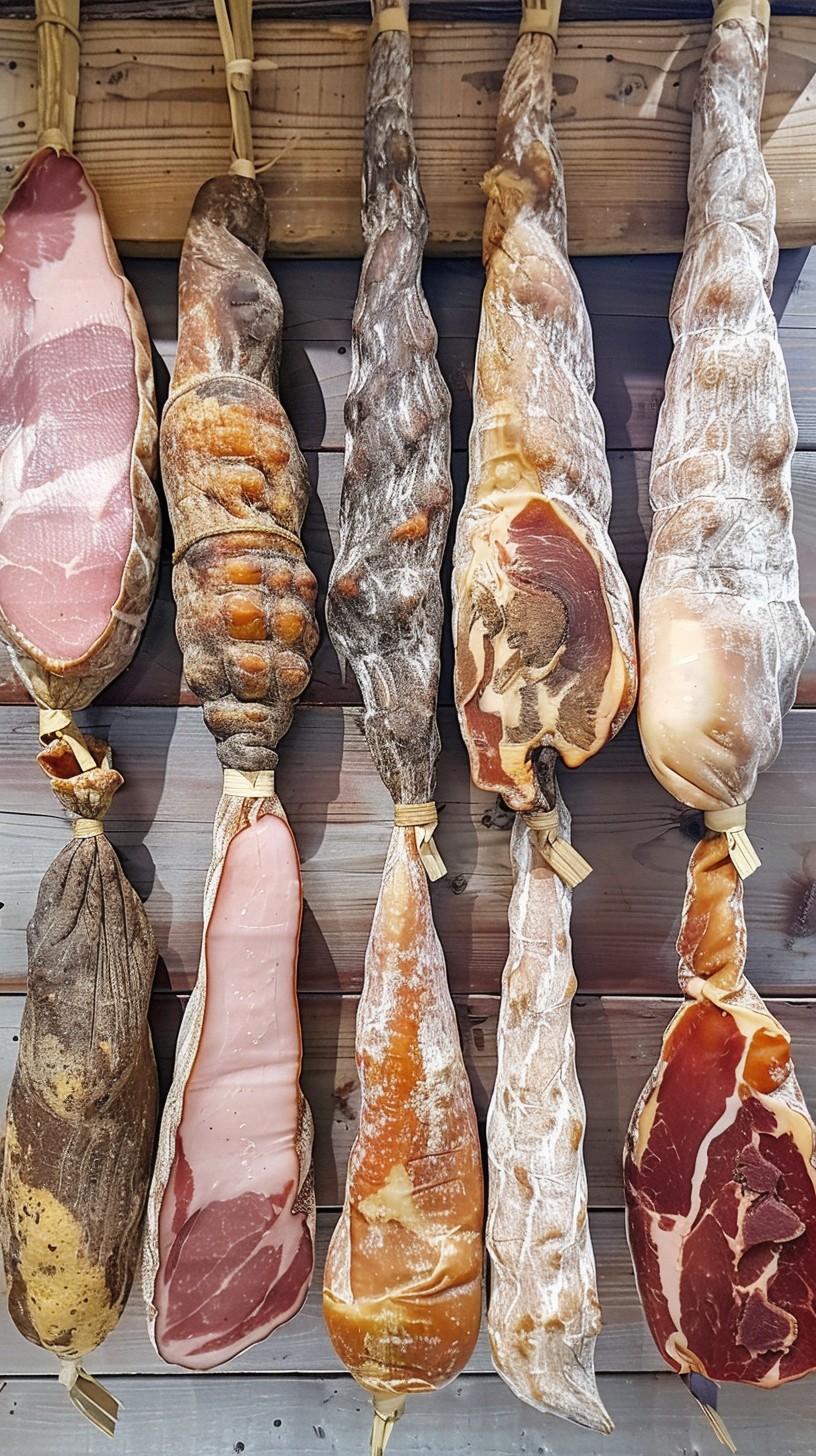 Free Cured Meats Display Image - Cured, Meats, Hanging | Download at ...