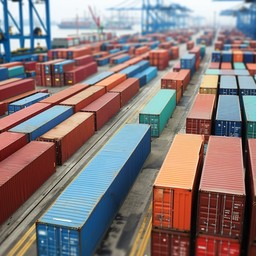Free Container Port Scene Image - Shipping, Containers, Port | Download ...