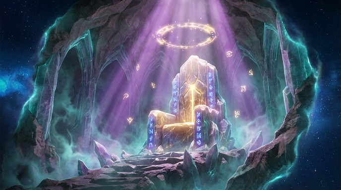 Free Transcendent Crystal Throne Image - Throne, Cosmic, Nebula ...