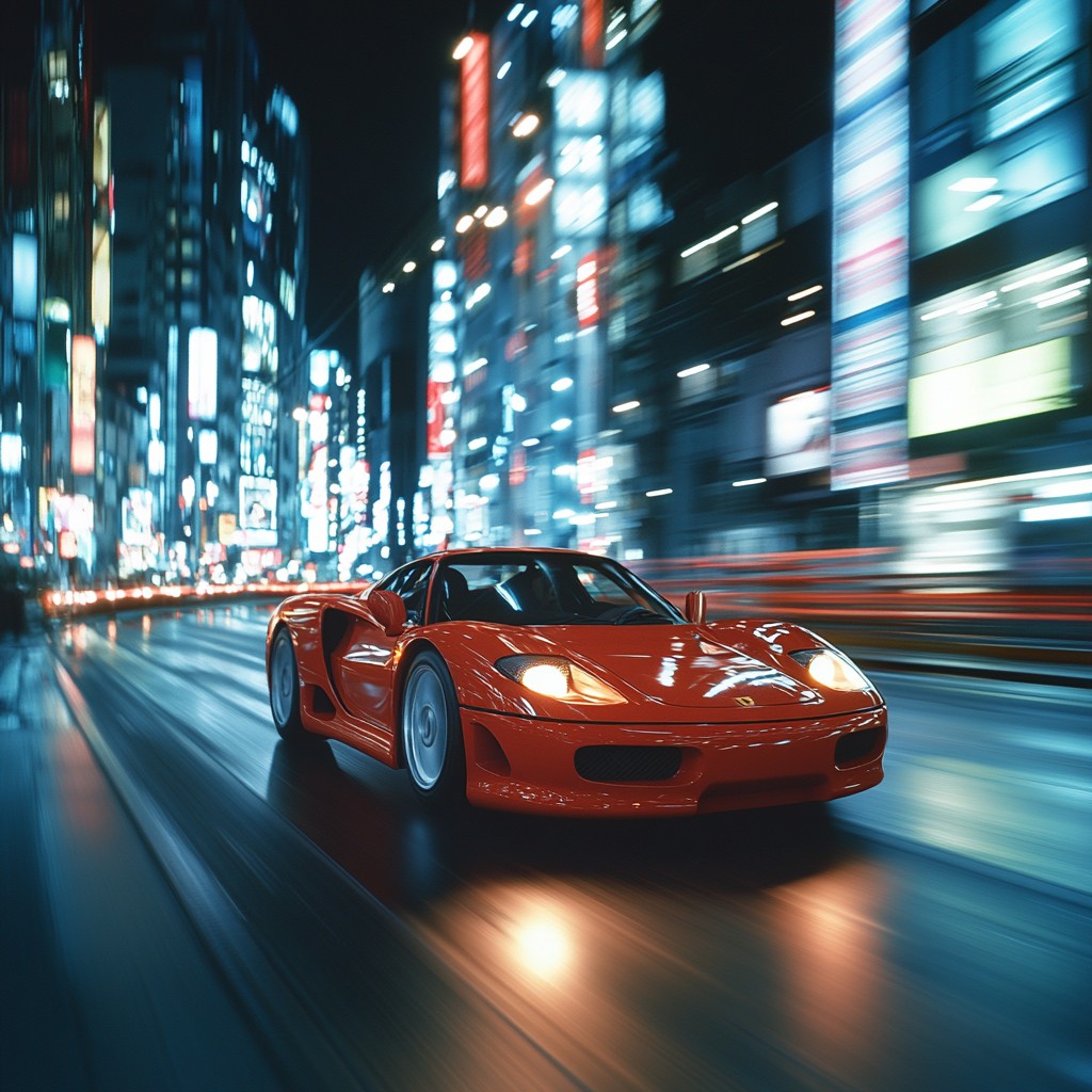 Free Speeding Red Car Image - Car, Red, Speed | Download at StockCake
