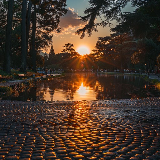 Long Path Sunset Free Sunset Park Path Image - Sunset, Park, Path | Download at StockCake