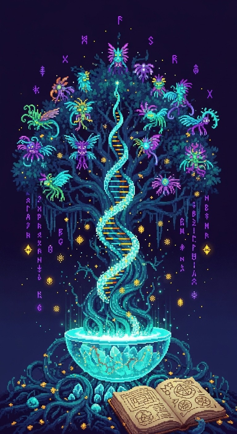 Free Luminous DNA Tree Image - Tree, Dna, Genetic | Download at StockCake