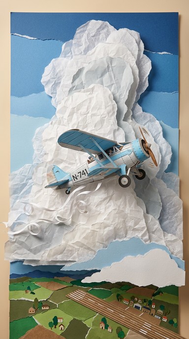 Free Vintage Paper Flight Image - Airplane, Vintage, Papercraft ...