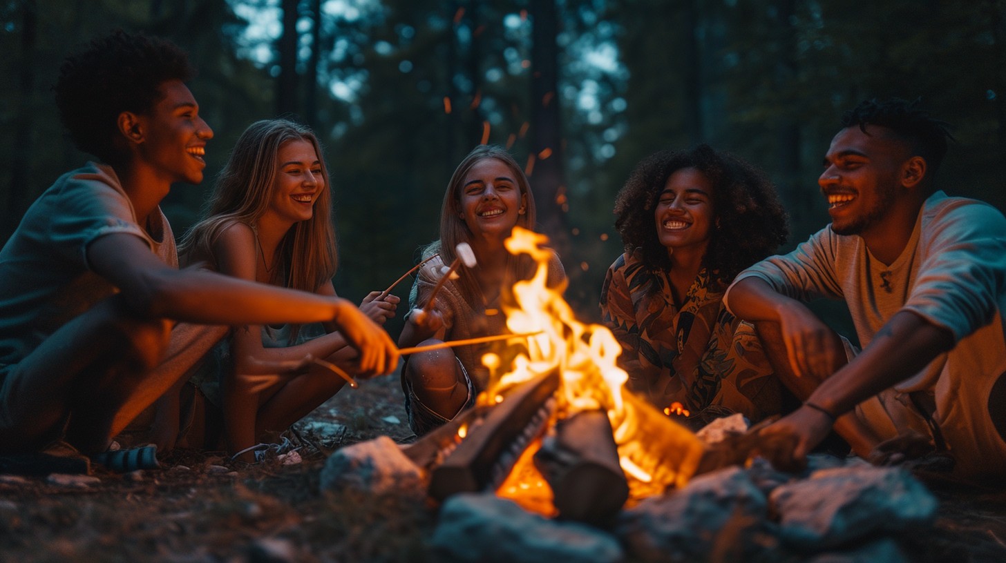 Free Campfire Friendship Bond Image - Campfire, Friends, Wilderness ...