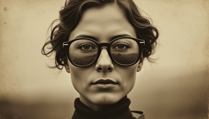 Free Vintage contemplative portrait Image - Vintage, Sepia, Spectacles ...
