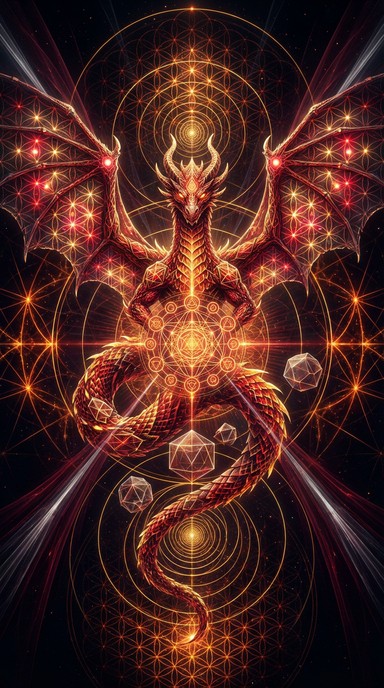 Download Sacred Geometric Dragon Image - Dragon, Geometry, Sacred ...