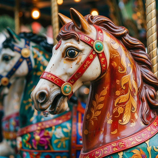 Horse Racing Ride Carnival Free Gilded Carnival Horse Image - Carousel, Fairground, Merry-go-round ...