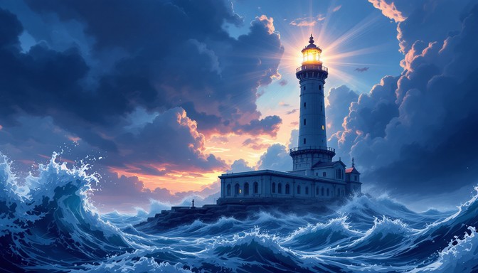 Free Beacon Against Storm Image - Lighthouse, Storm, Ocean | Download ...