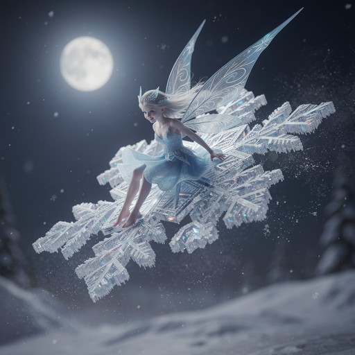 Free Moonlit Fairy Flight Image - Fairy, Snow, Winter | Download at ...