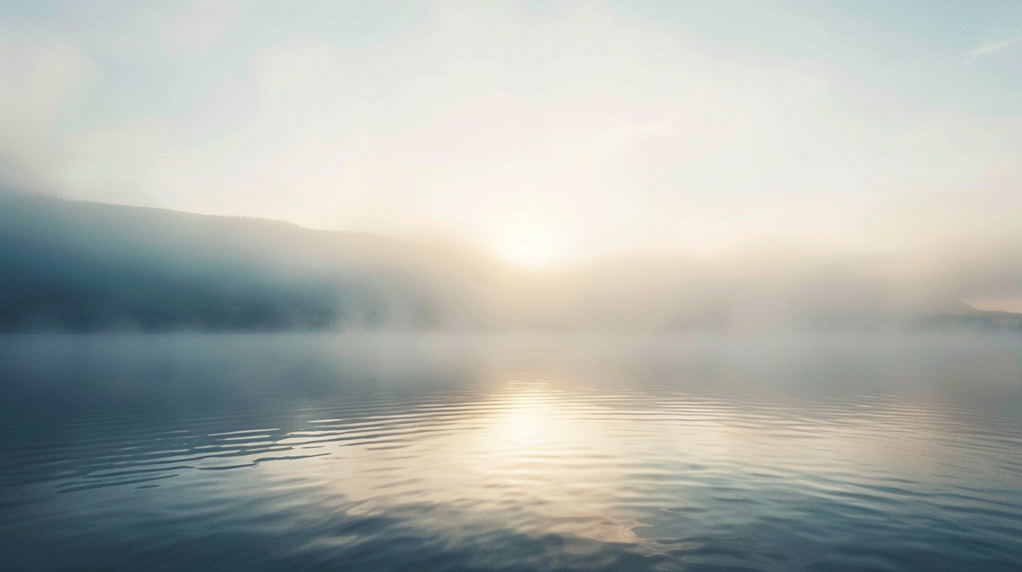 Free Misty Lake Sunrise Image - Lake, Sunrise, Mist | Download at StockCake