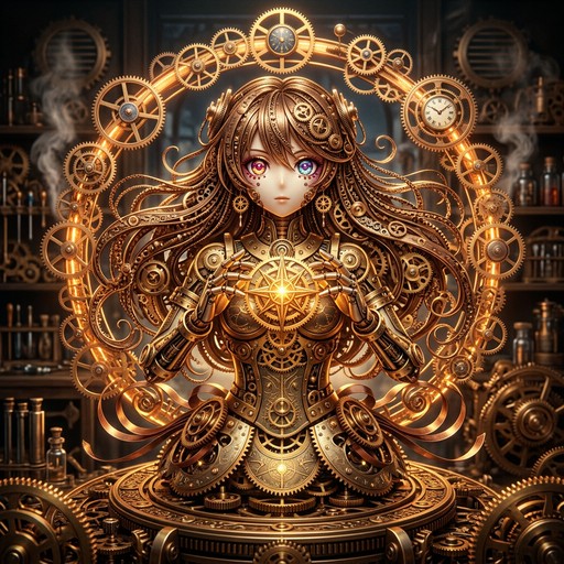Model Chain And Cogs Download Clockwork Anime Idol Image - Steampunk, Clockwork, Mechanical ...