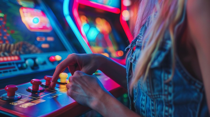 Free Arcade Gaming Fun Image - Arcade, Gaming, Neon | Download at StockCake