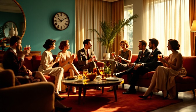 Retro Party Program Free Vintage cocktail party Image - Retro, Party, 1960s | Download at ...