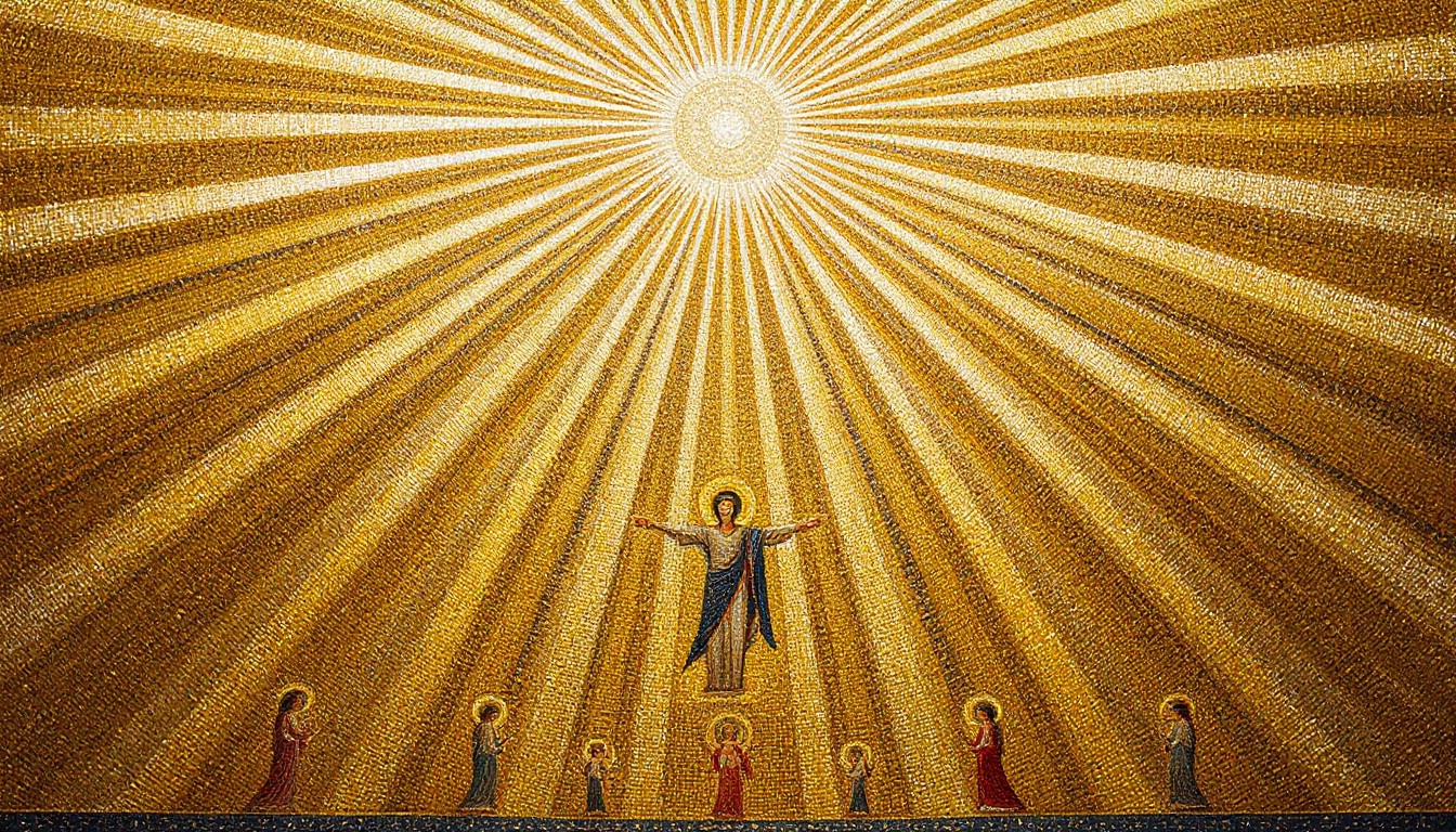 Free Divine Golden Radiance Image - Byzantine, Mosaic, Celestial ...