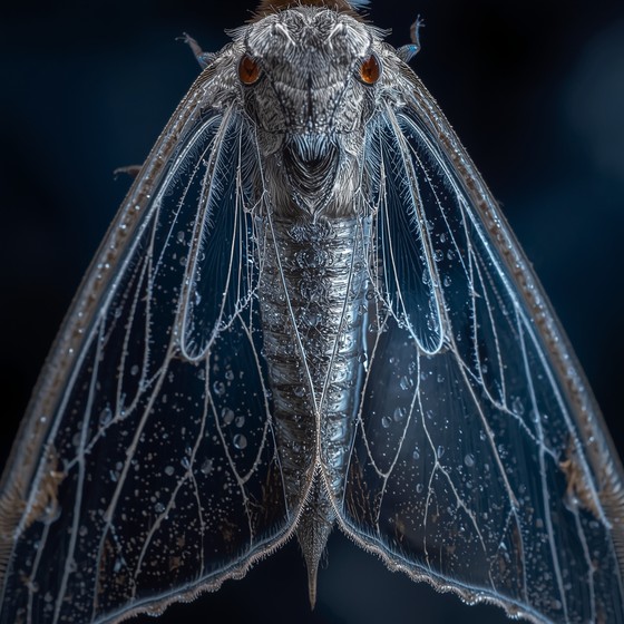 Moth Synetrical Free Dewy Emerald Moth Image - Moth, Macro, Emerald | Download at StockCake