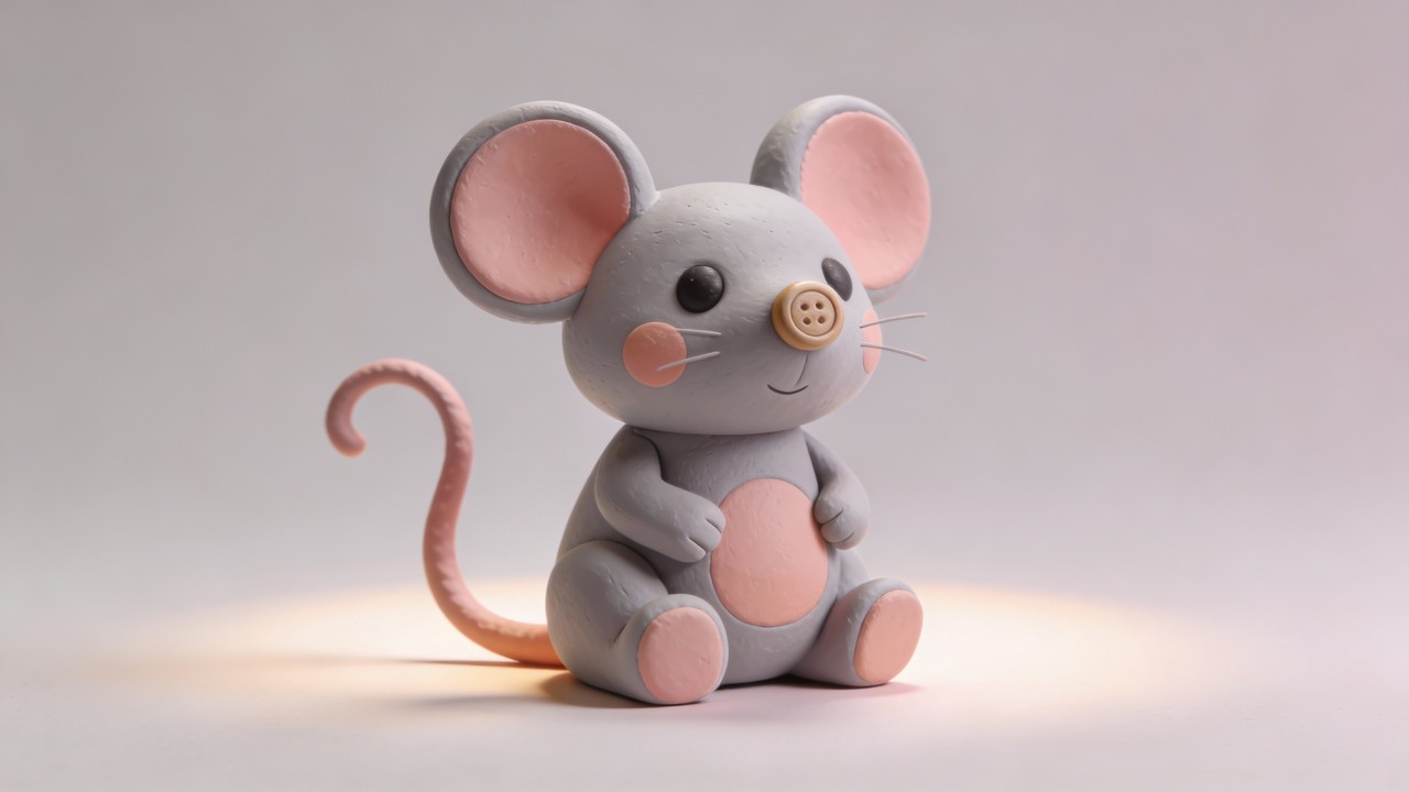 Free Adorable Clay Mouse Image - Mouse, Rodent, 3d | Download at StockCake
