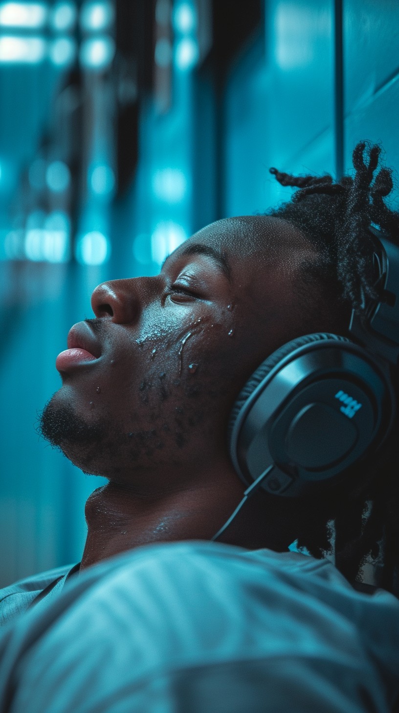 Free Contemplative Music Break Image - Man, Headphones, Contemplation ...