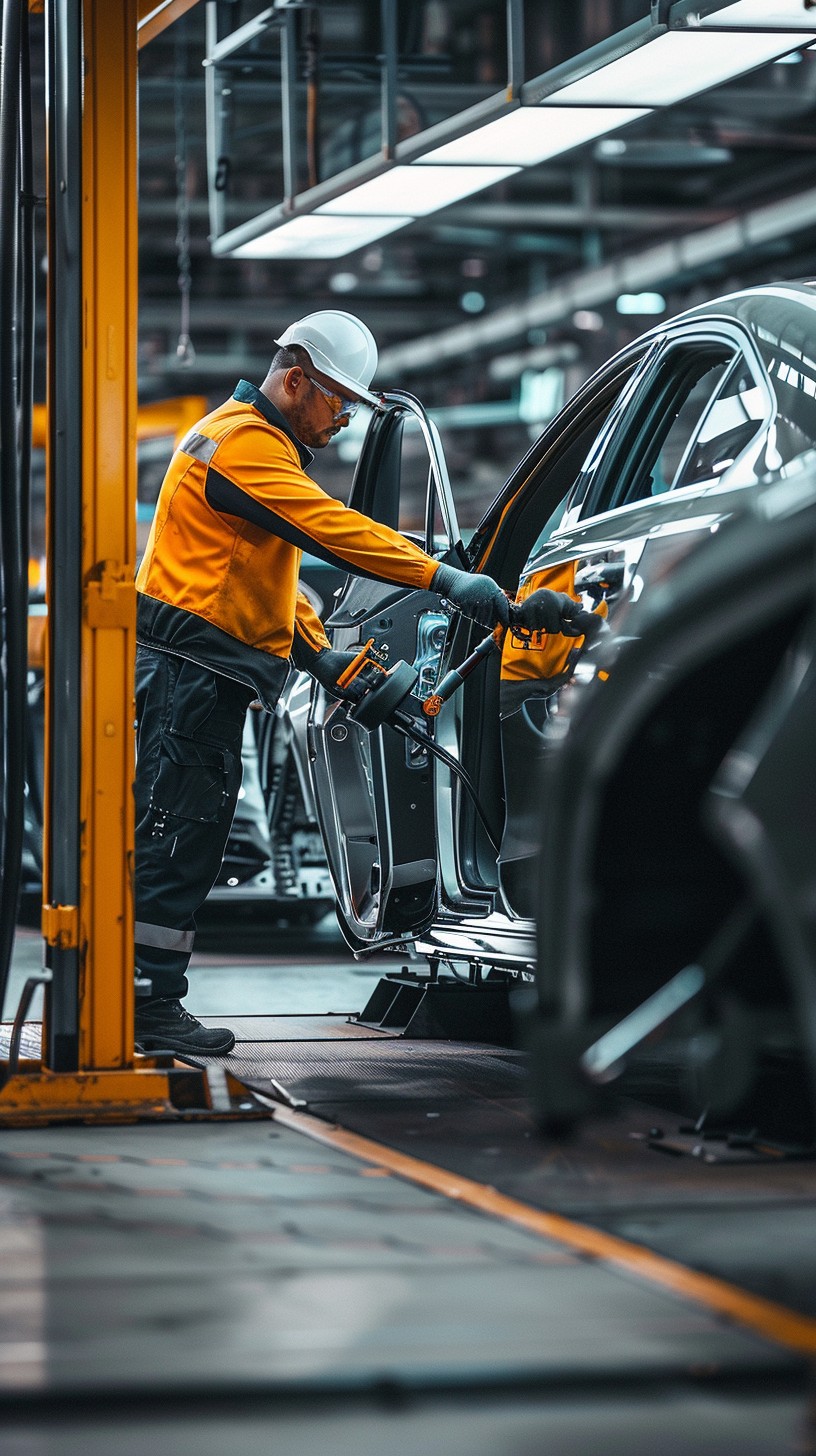Free Assembly Line Worker Image - Factory, Worker, Car | Download at ...