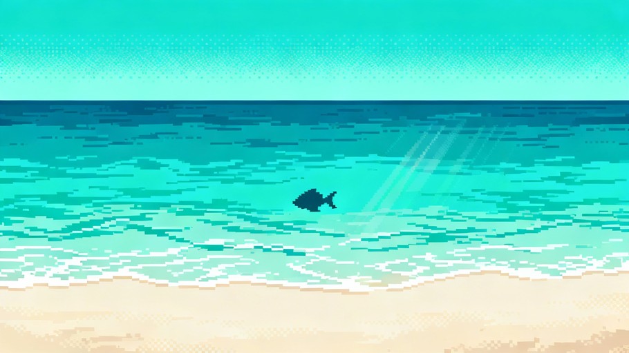 Free Turquoise Pixel Sea Image - Pixel, Turquoise, Ocean | Download at ...