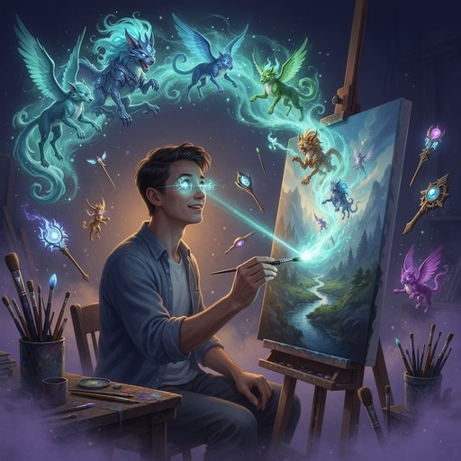 Free Art Becomes Magic Image - Artist, Magic, Canvas | Download at ...