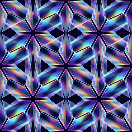 Triangle Prismatic Pattern Free Rainbow Crystal Geometry Image - Geometric, Pattern, Prismatic ...